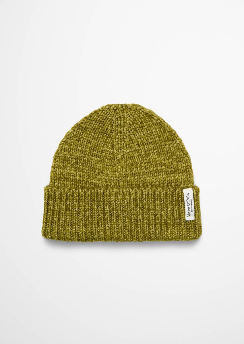 Cap made from pure merino wool