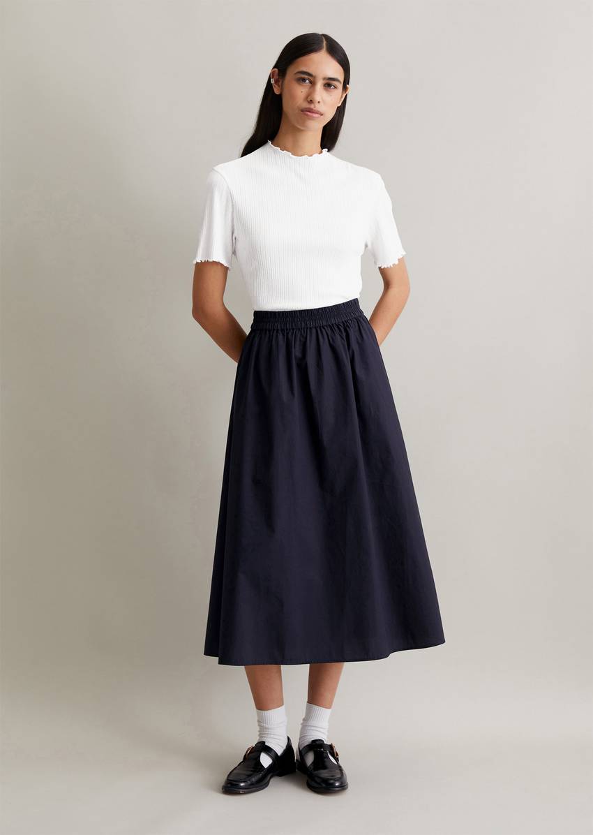 Flared skirt made from Papertouch Poplin