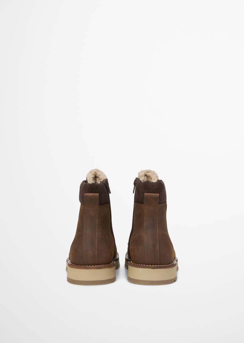 Lace-up boots model Jack with inside zipper