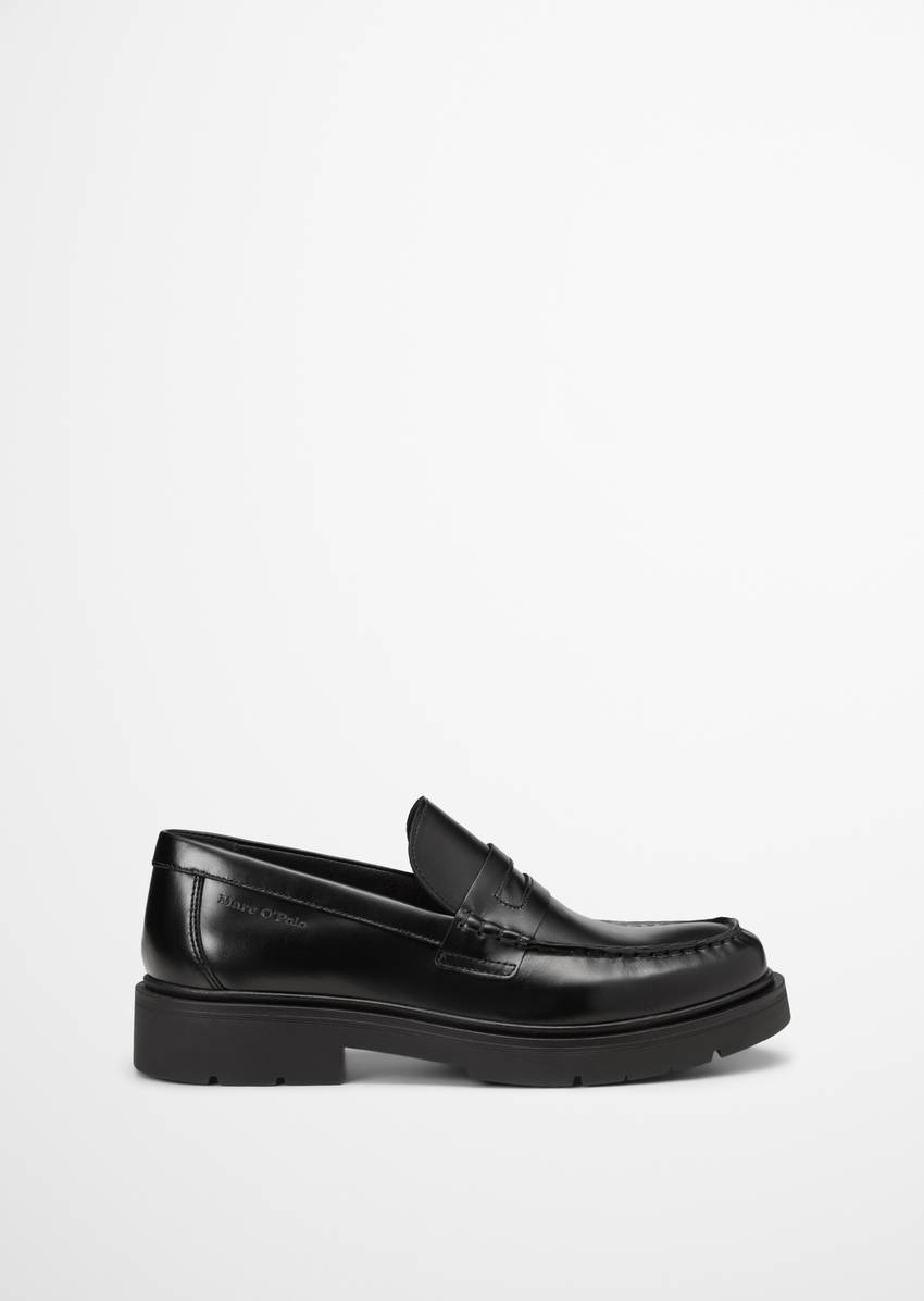 Penny loafer made from fine cowhide