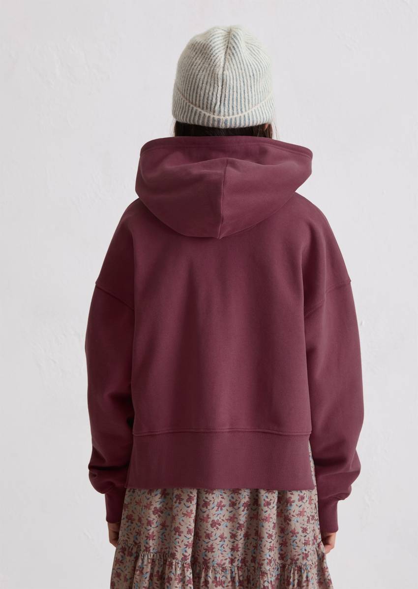 TEENS-GIRLS hooded sweat jacket in a loose relaxed fit