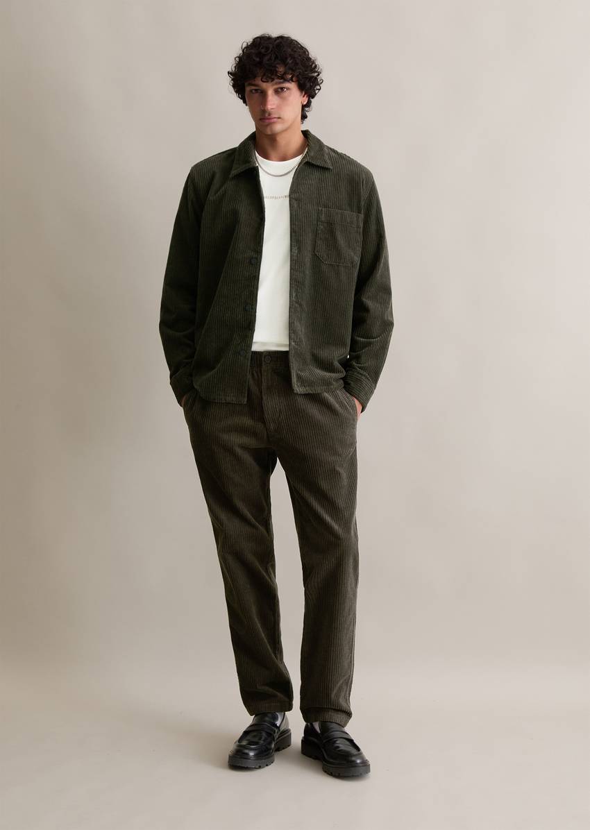 Corduroy jogging pants made from organic cotton