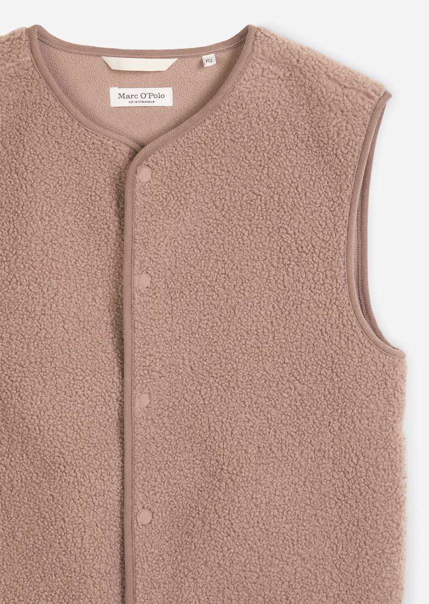 TEENS-GIRLS teddy vest with soft fleece inside