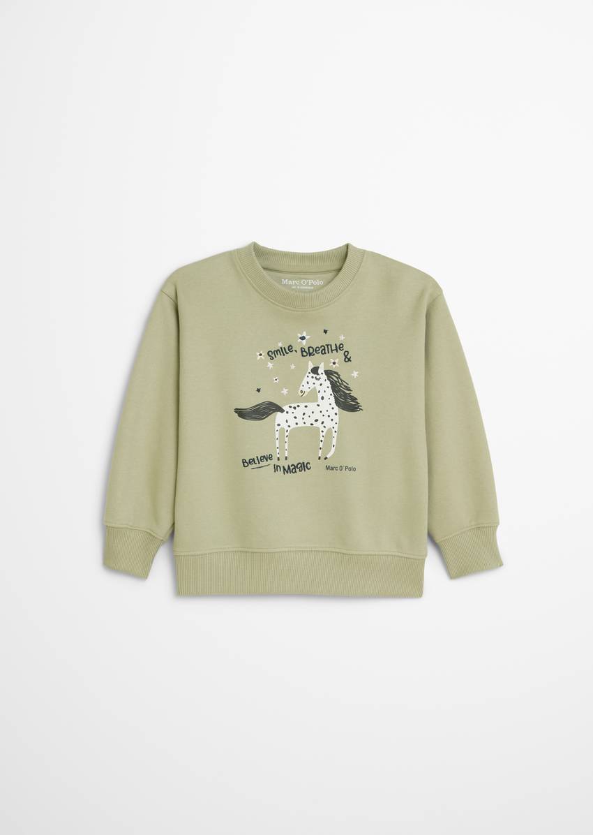KIDS-GIRLS sweatshirt with print and embroidery