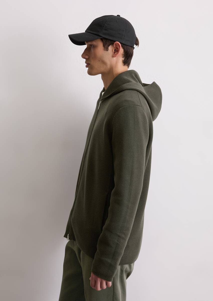 DfC hooded cardigan made from pure organic cotton