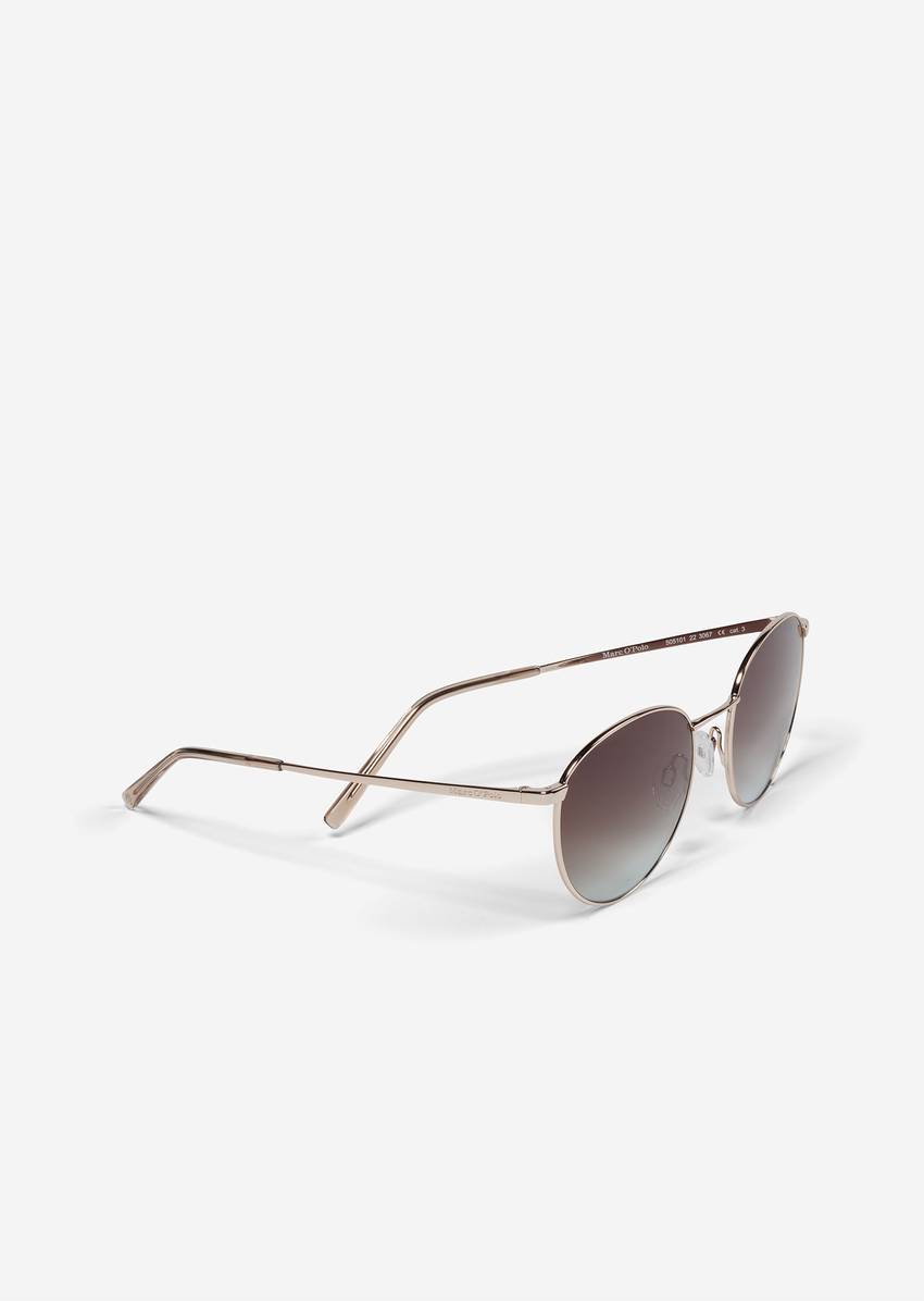 Unisex sunglasses with metal frames