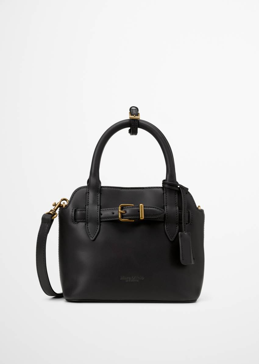 Crossbody bag small made from fine cowhide