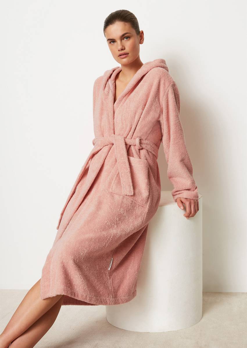 Ladies' bathrobe model Timeless With hood