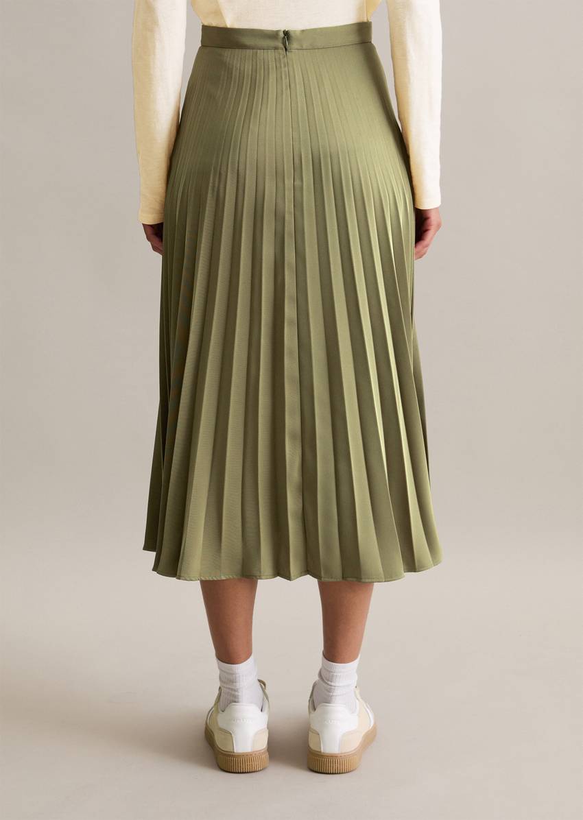 Pleated skirt A-Shape made from recycled polyester