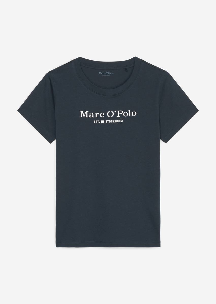 Short-sleeved lounge shirt made from organic cotton jersey