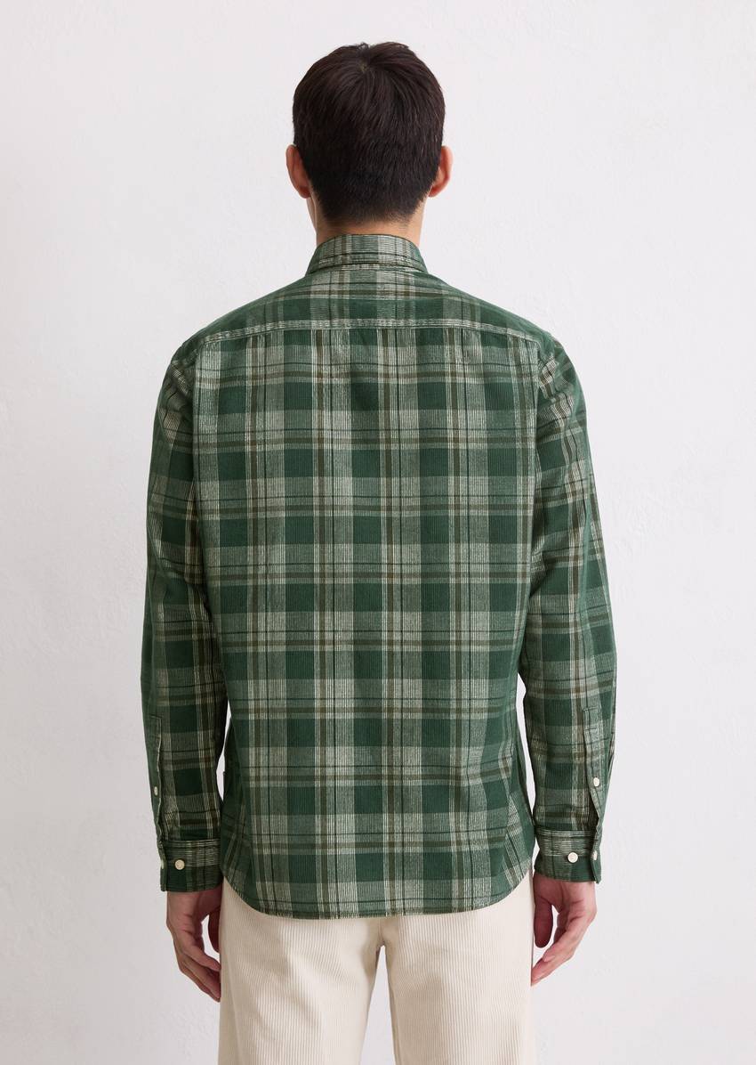 Corduroy shirt regular made from soft organic cotton