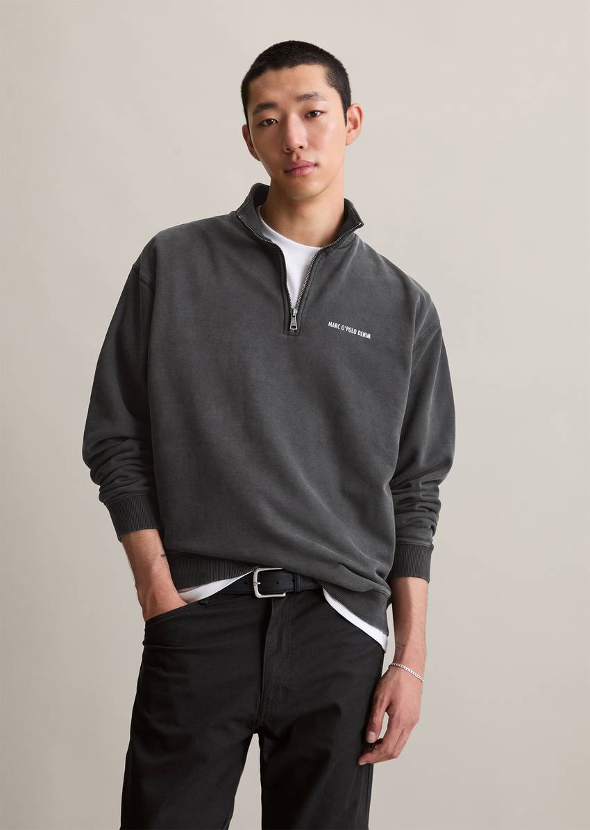 Troyer relaxed made from soft touch organic cotton sweat