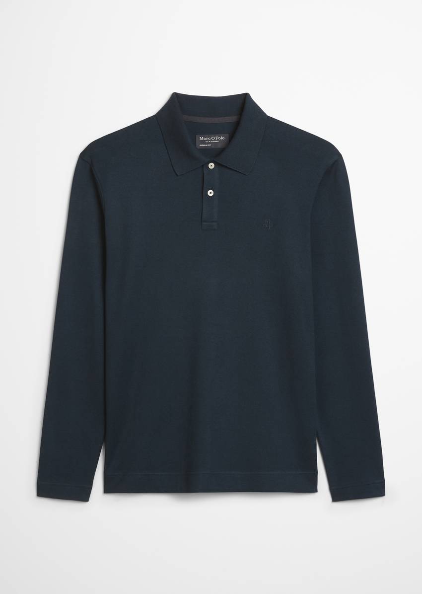 Regular polo shirt made from heavyweight organic cotton jersey