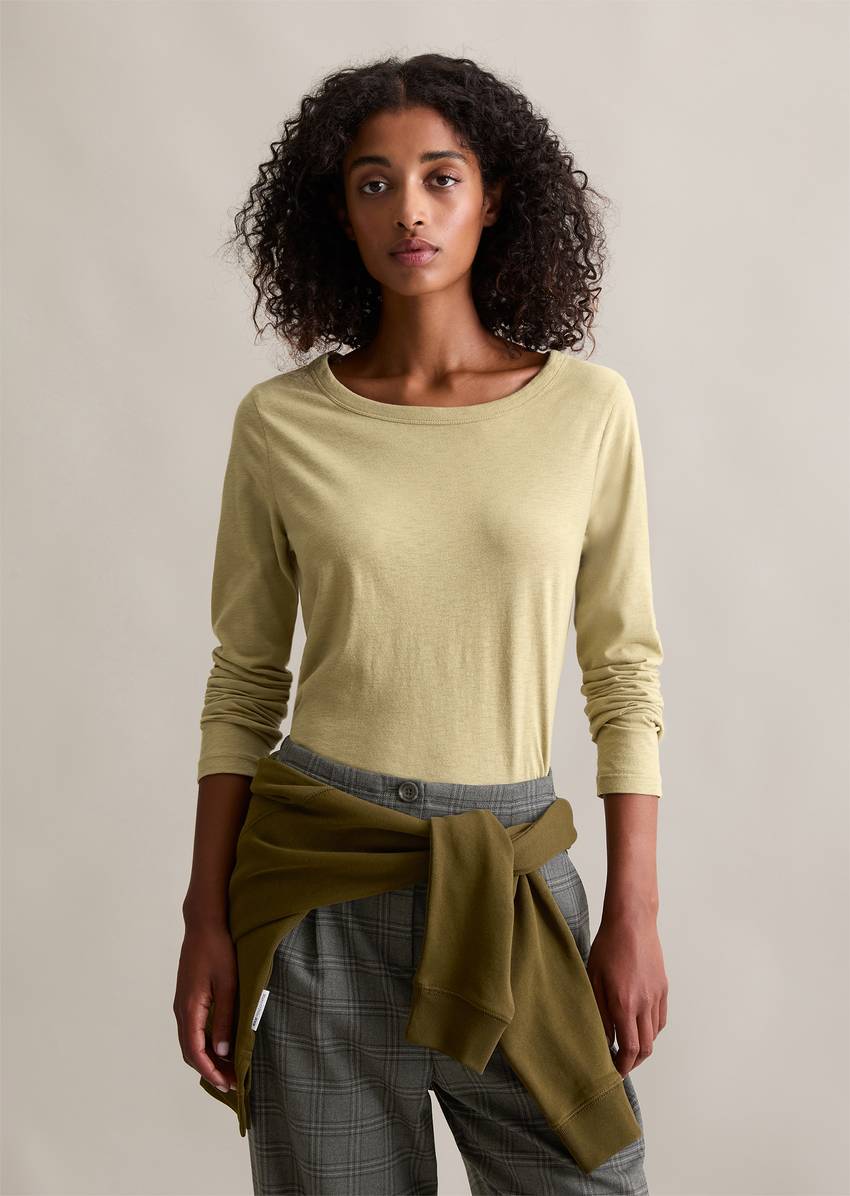 DfC longsleeve slim made from particularly soft slub jersey