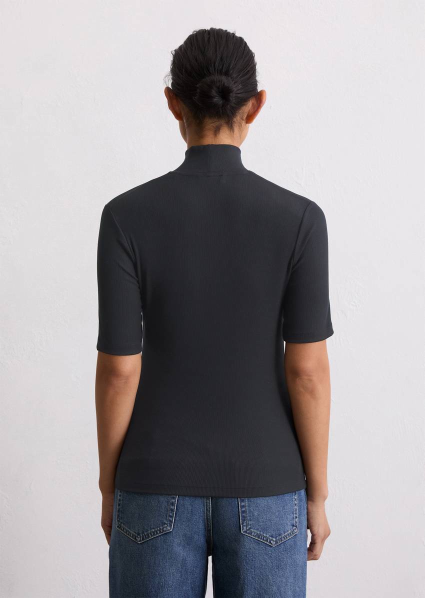 Turtleneck T-shirt slim made from TENCEL™ Modal