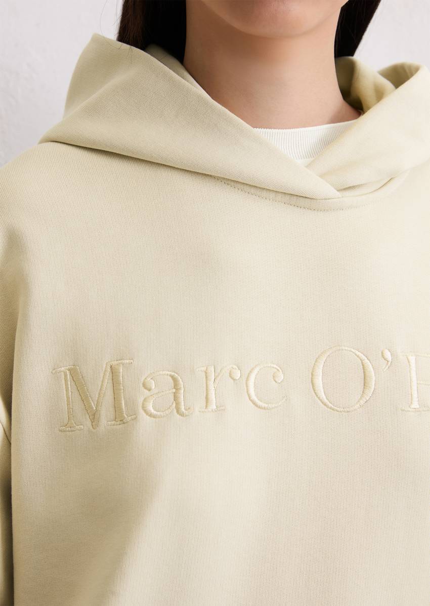Logo hooded sweatshirt relaxed made from organic cotton