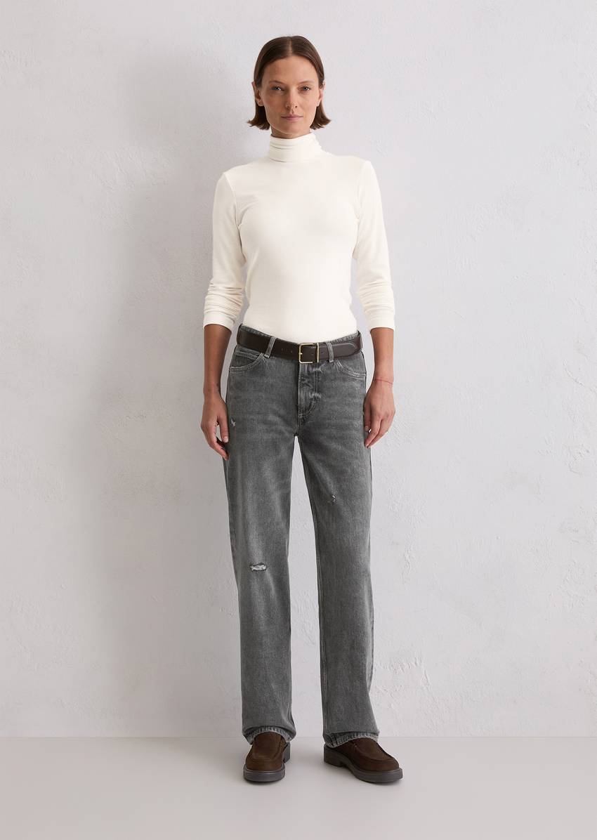 Jeans model Leby straight made from organic cotton blend stretch