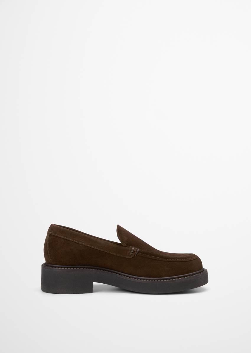 Loafer made from soft suede