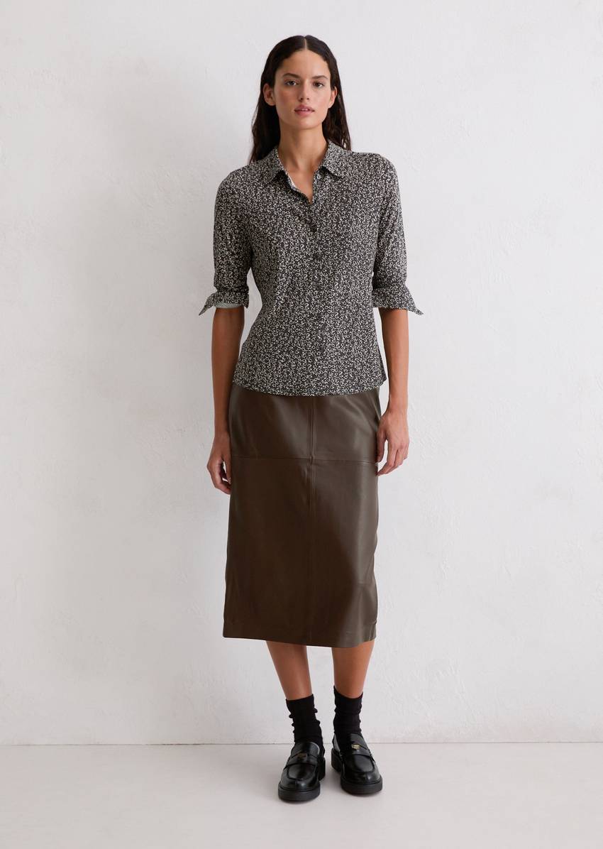 Regular jersey print blouse from LENZING™ ECOVERO™