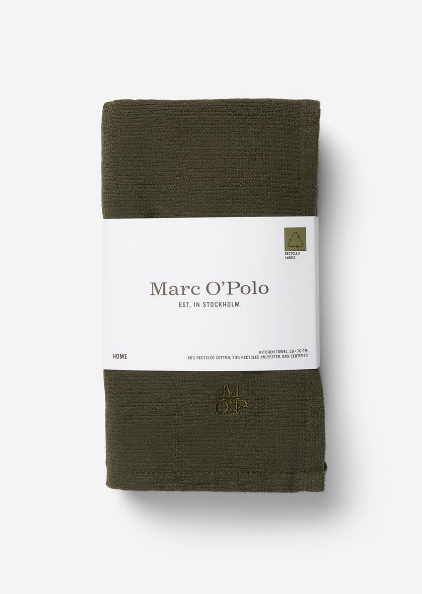 Kitchen towel with extra soft back