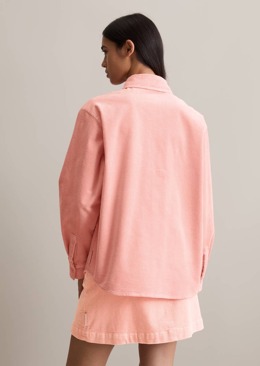 Relaxed blouse made from medium-weight corduroy stretch