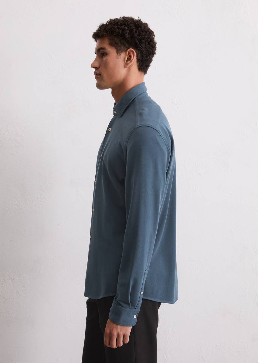 Shirt shaped made from organic cotton piqué