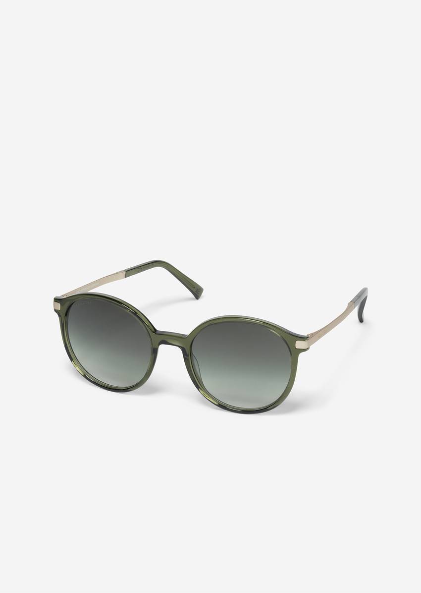Women's sunglasses made from organic acetate and metal