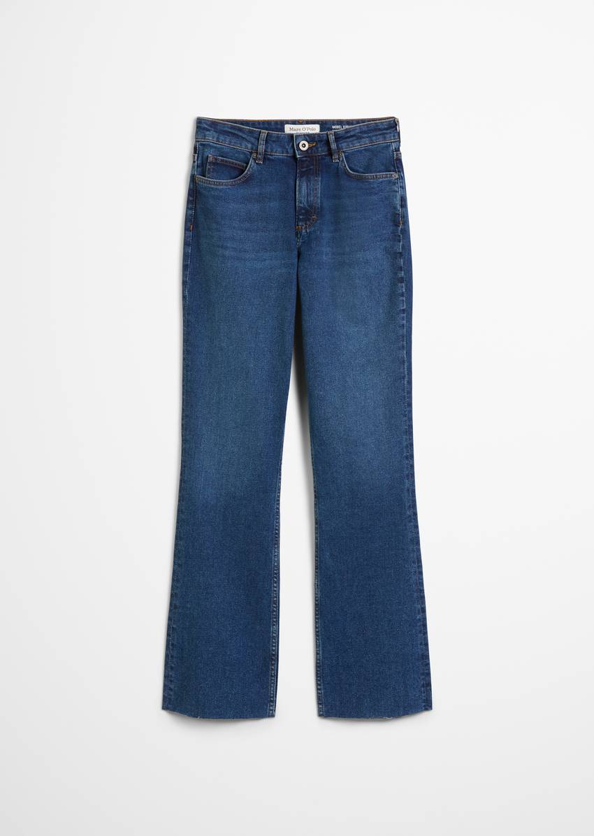 Jeans model Kiruna flared made from organic cotton blend stretch