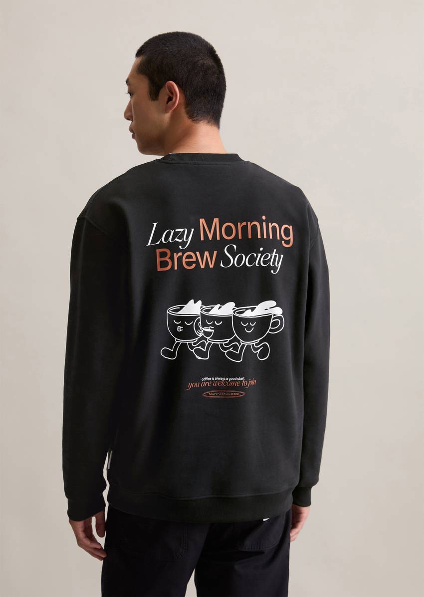 Relaxed sweatshirt with casual back print