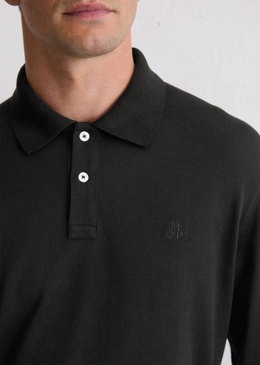 Regular polo shirt made from heavyweight organic cotton jersey