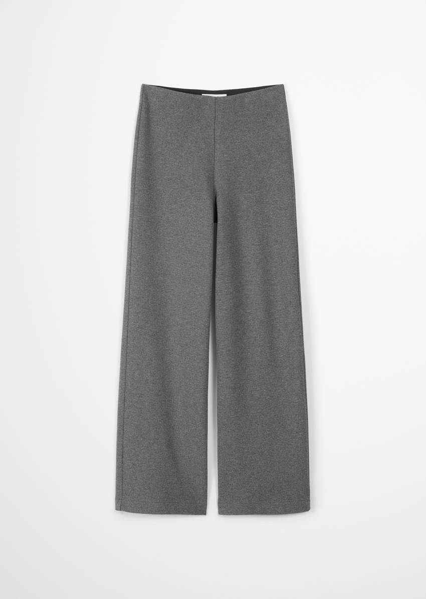 Relaxed jersey pants made from compact interlock jersey