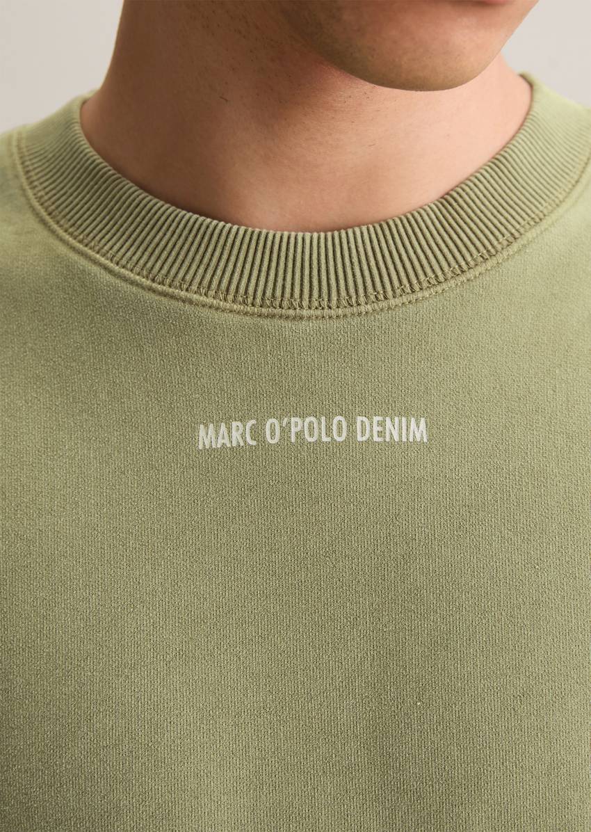 Relaxed sweatshirt made from soft-touch organic cotton