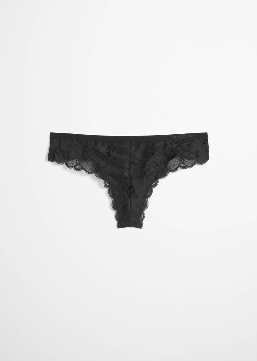 String with delicate lace