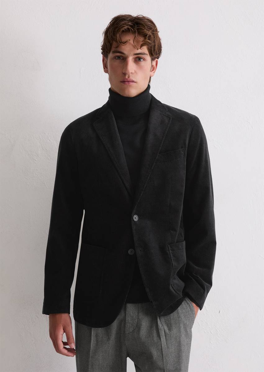 Corduroy jacket regular made from pure organic cotton