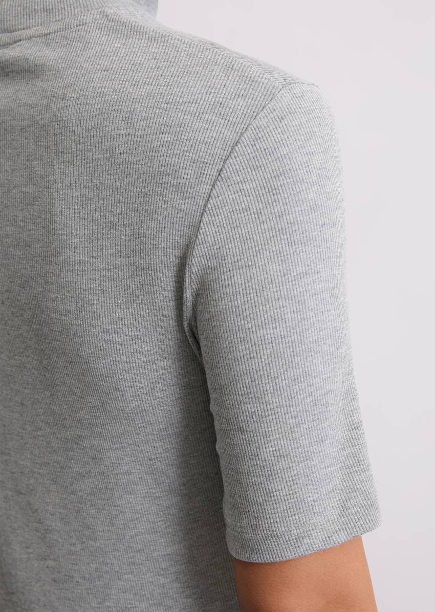 Turtleneck T-shirt slim made from TENCEL™ Modal