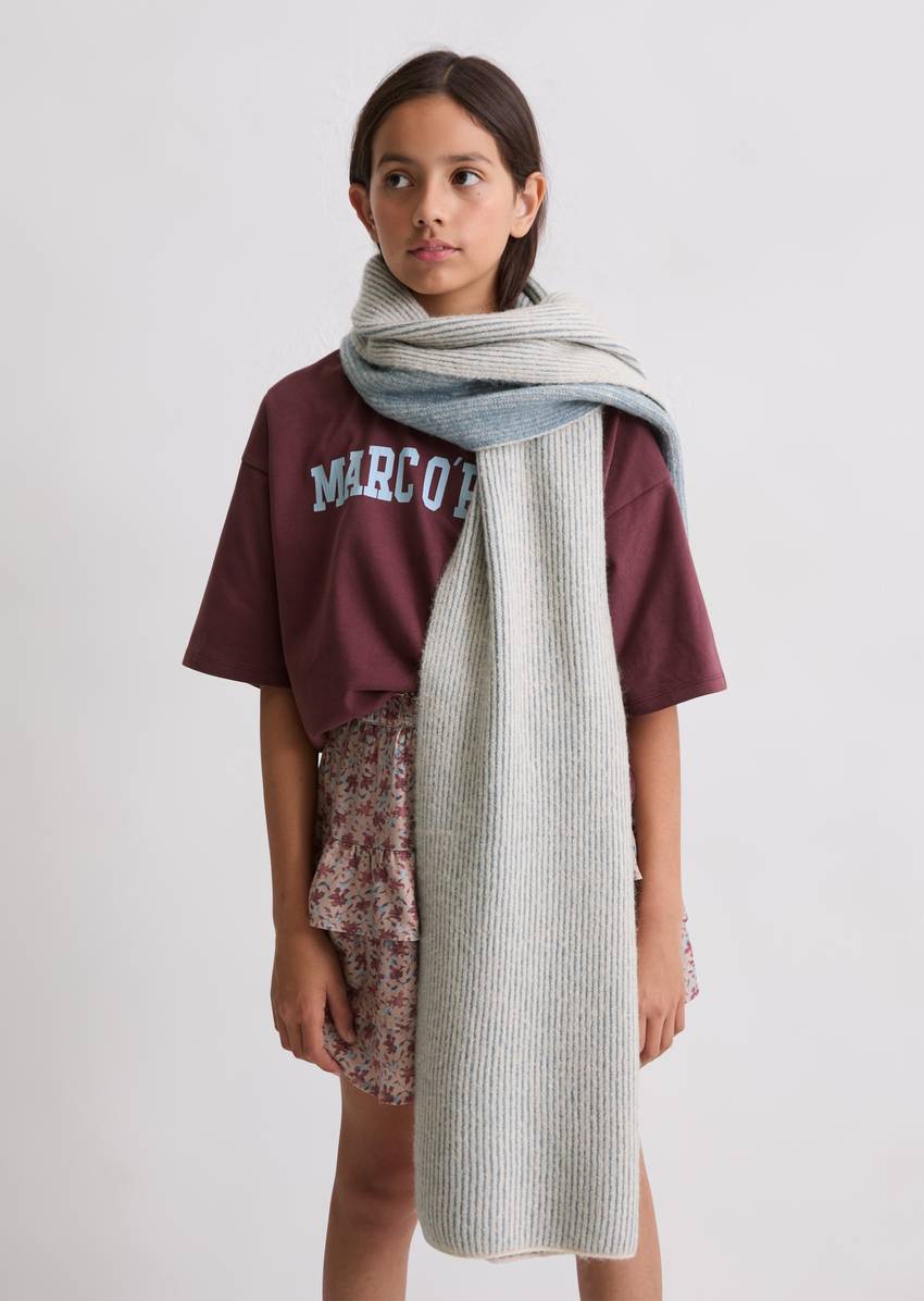TEENS-GIRLS scarf two-tone striped