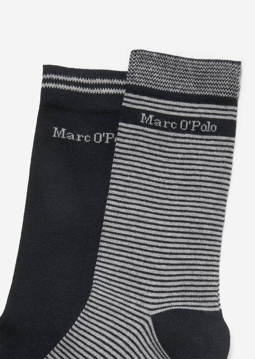 Organic cotton socks in a pack of two