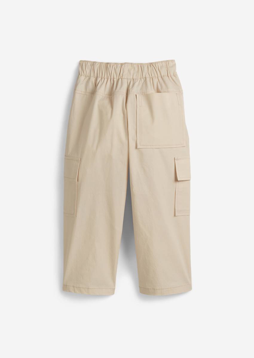 KIDS-BOYS cargo pants made from organic cotton poplin
