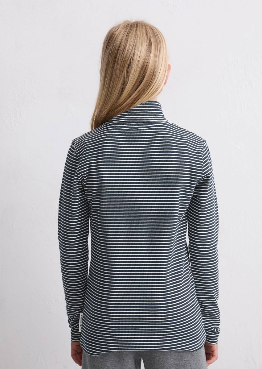 TEENS-GIRLS longsleeve with fine ribbed structure