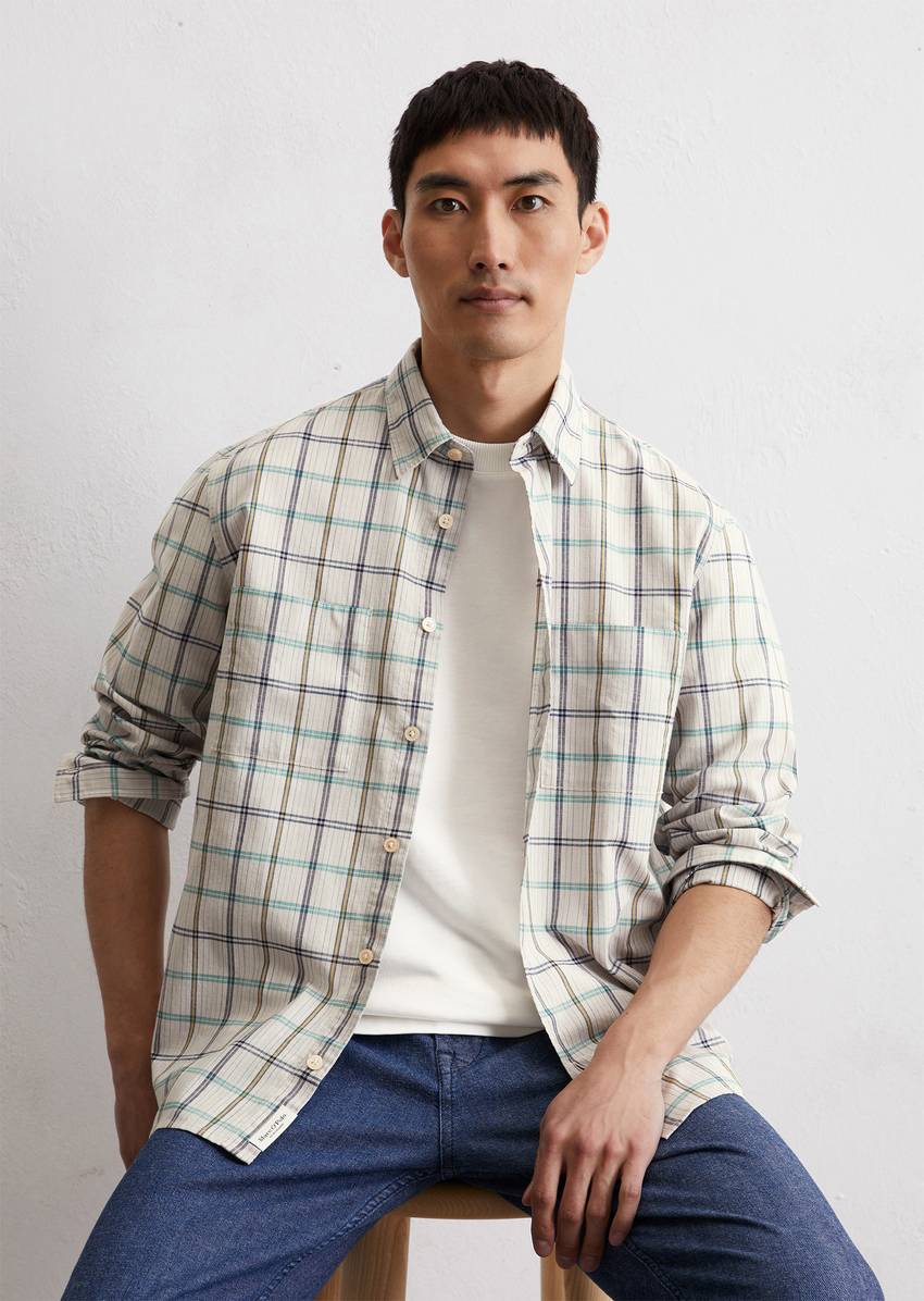 Regular shirt made from pure organic cotton