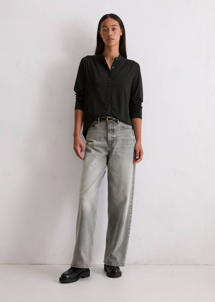 Relaxed jersey blouse with TENCEL™ Modal