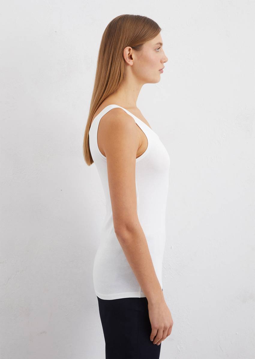 Tank top slim made from stretch single jersey