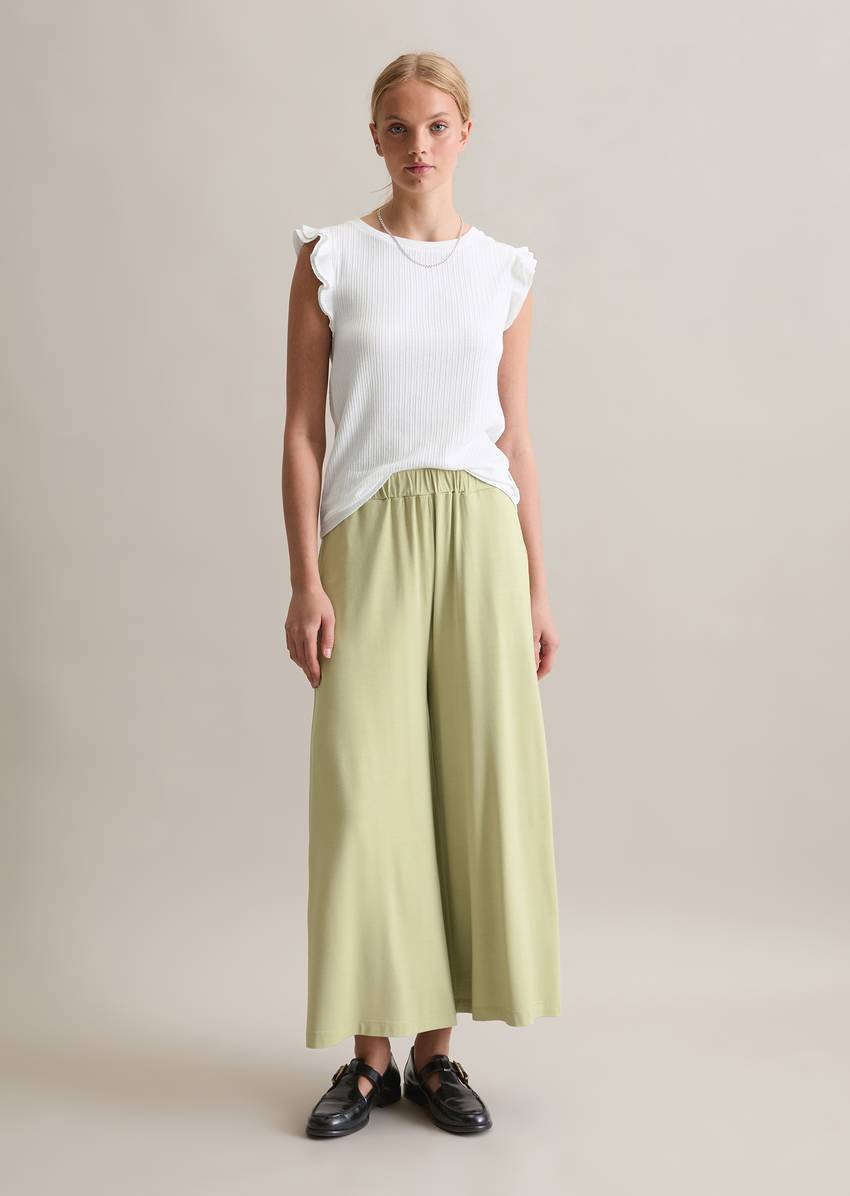 Wide jersey pants from LENZING™ ECOVERO™