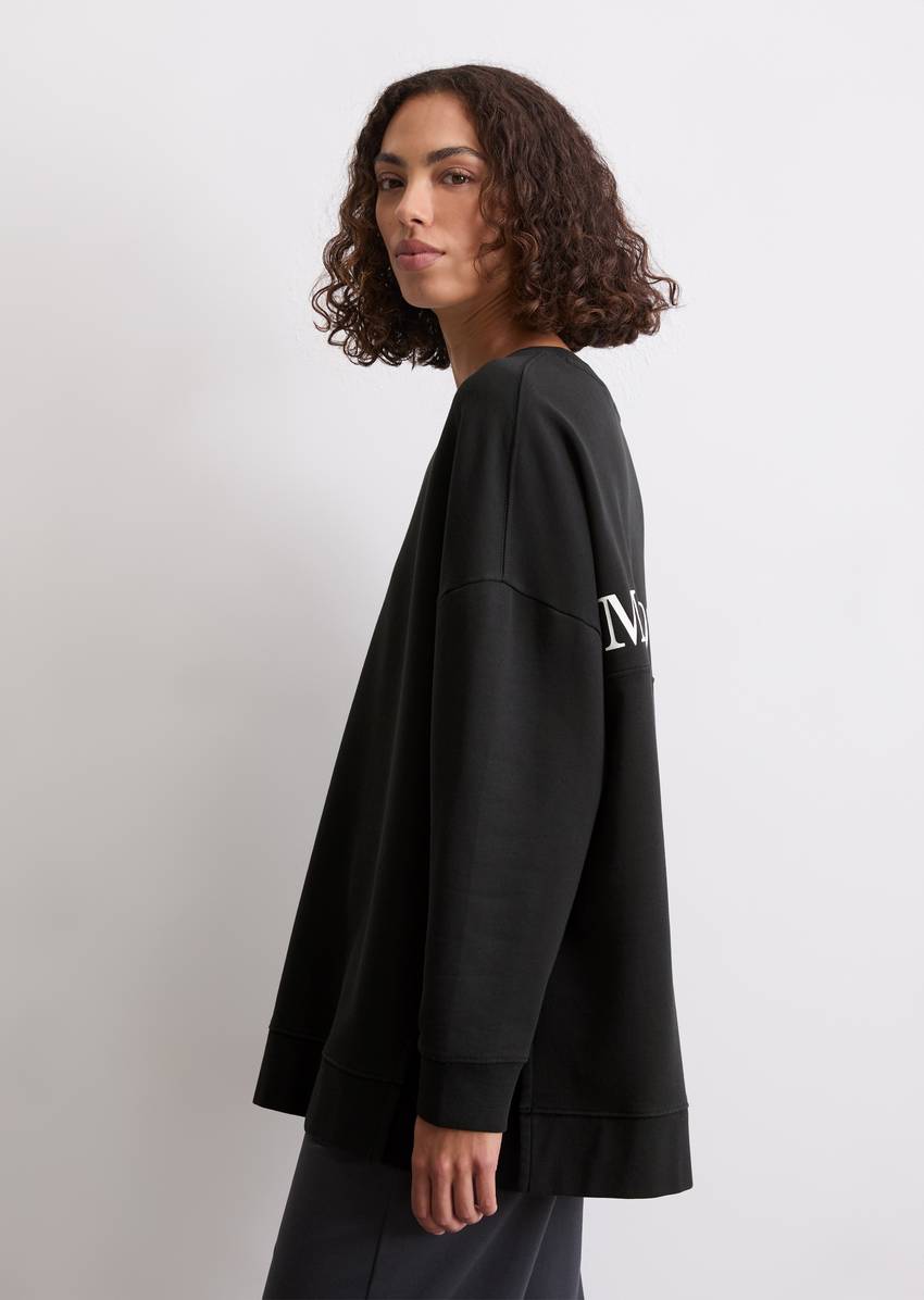 Logo sweatshirt loose made from organic cotton