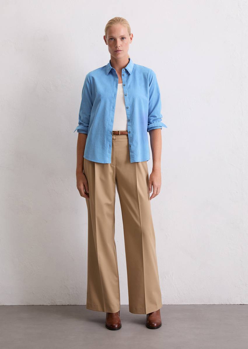 Blouse in velvety corduroy quality