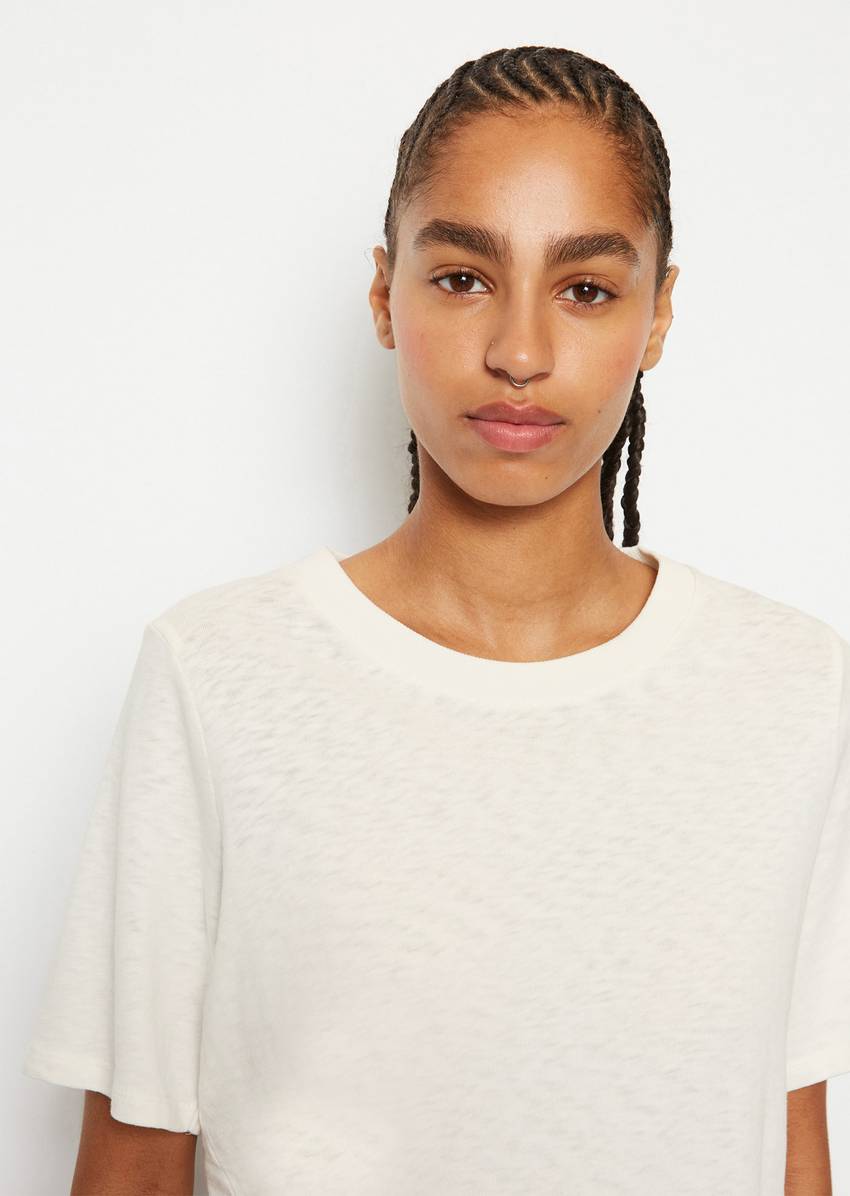 Loose slub jersey T-shirt made of soft organic cotton