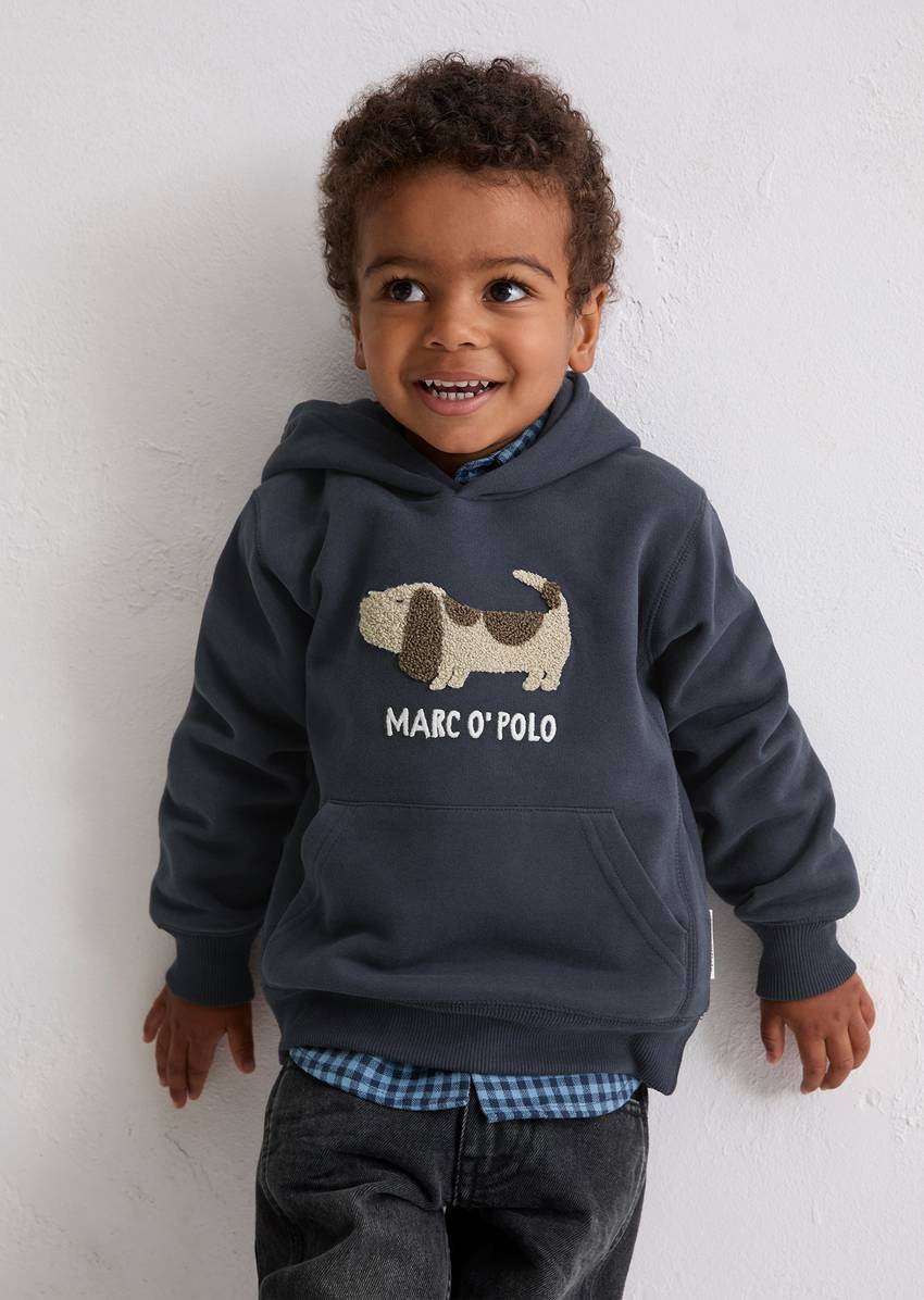 KIDS-BOYS Hoodie made from soft organic cotton sweat