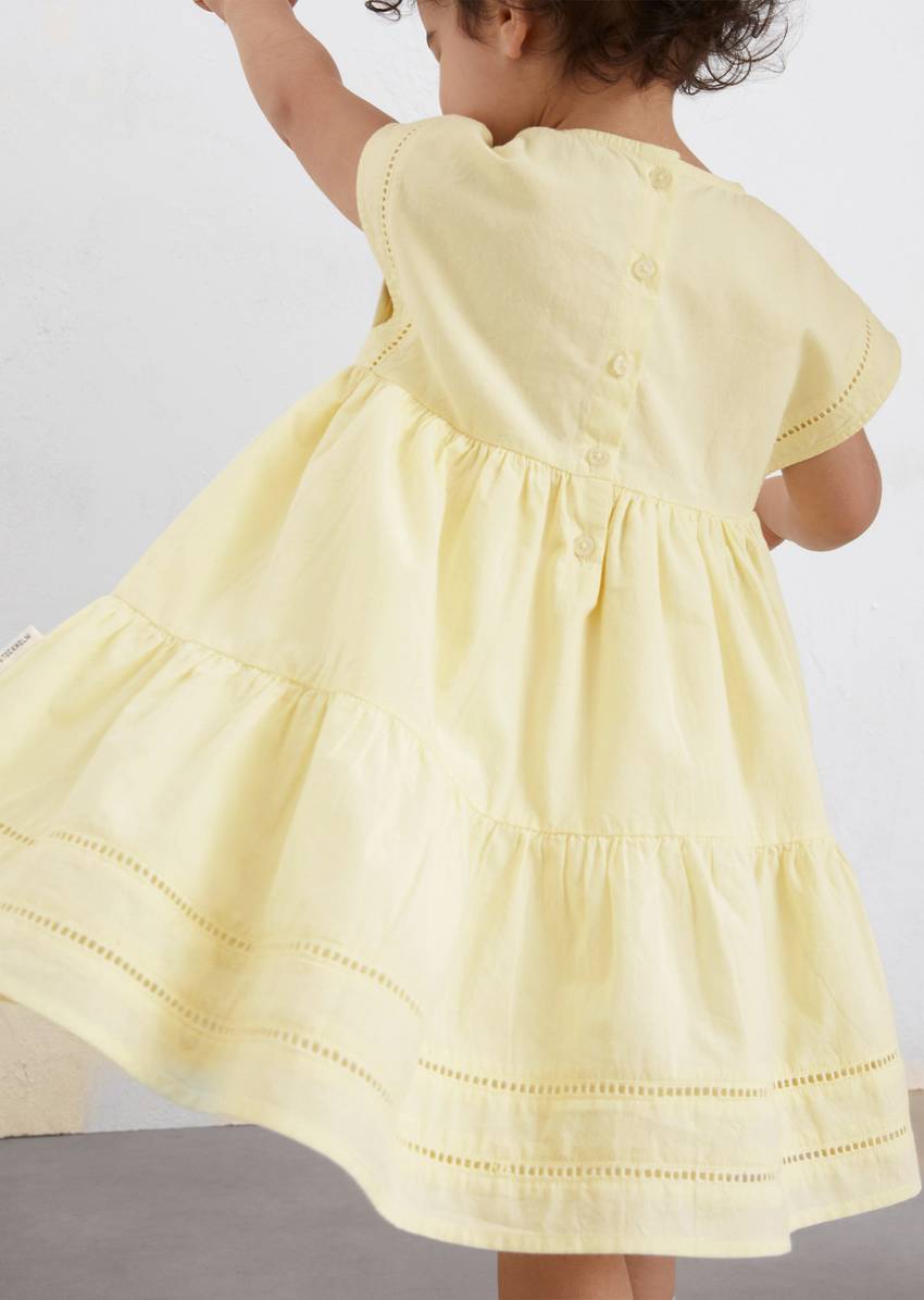 KIDS-GIRLS dress with wide flounces