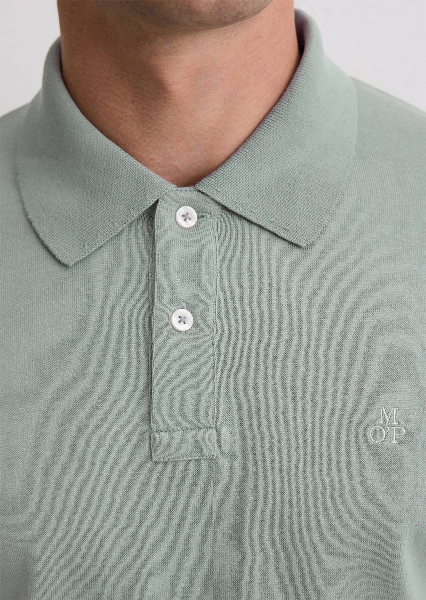 Regular polo shirt made from heavyweight organic cotton jersey