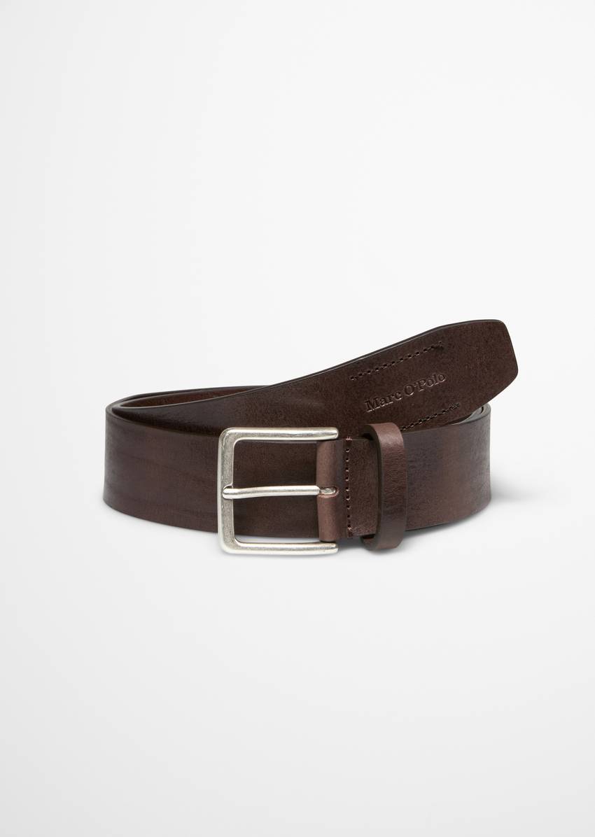 Belt made from natural cowhide